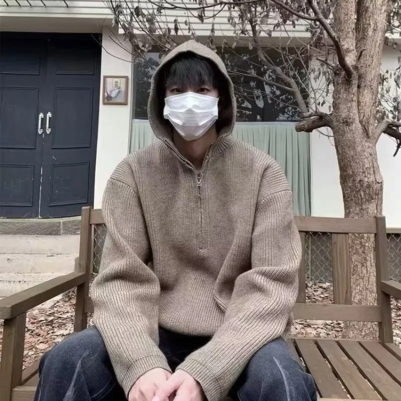 

Осень и зима, новое женское пальто из искусственного флиса ягненка с капюшоном и длинными рукавами, свободный плюшевый толстый кардиган на молнии, топ