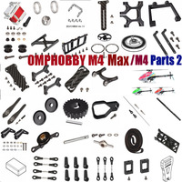 OMPHOBBY M4 / M4 Max RC Helicopter Spare Parts Pull Rod Fixed Seat Screw Support Frame Wheel Arm Tail Rotor Clip Axis Set 2