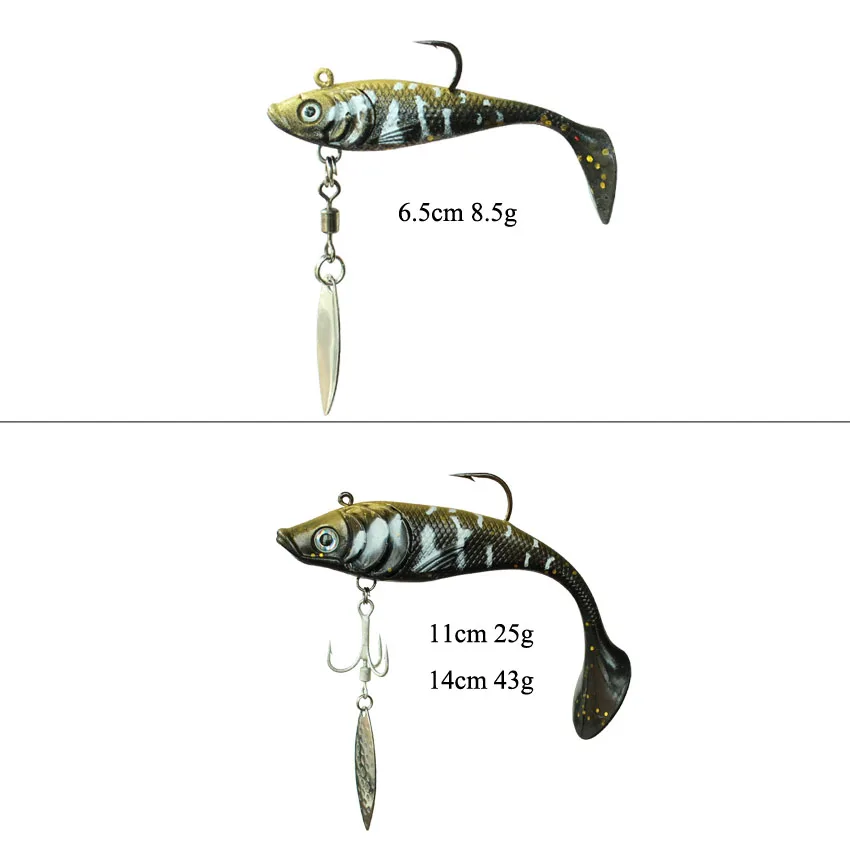 2022 Mới Mồi Câu Cá Mềm 8.5G/25G/43G Biển Mồi Câu Cá Bass Mồi Cá Hồi Dụ pesca Câu Cá