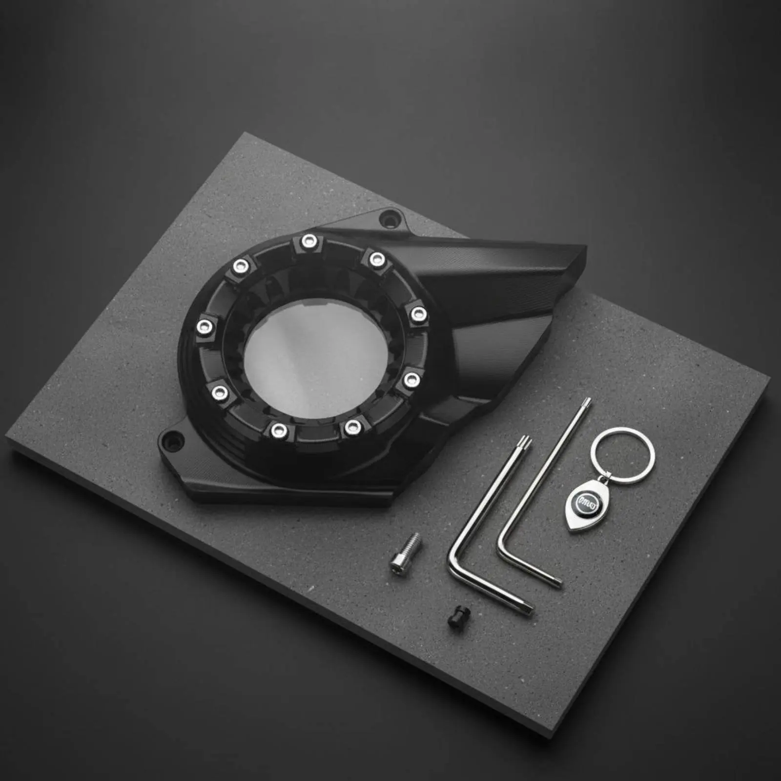 

Transparent Drive Cover Anodized Finish Clear CVT Case Guard Drive Belt Protector Robust Duty Motorcycle Accessory