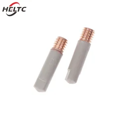 2Pcs/Set 15AK Welding Contact Tips New Coating Protect 25mm M6 Gas Nozzle Tip 0.8mm-1mm MIG Welding Torche Welding Tool Parts