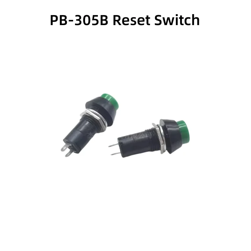 

Green PB-305B Circular Round-Head Push- Button Switch 12mm 2-Pin Self-Resetting Non-Locking Switch