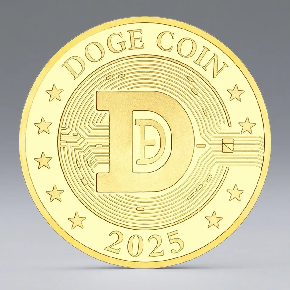 2025 American Eagle Currency Crypto Doge Coin Gold Plated Doge Crypto Virtual Collection Coin