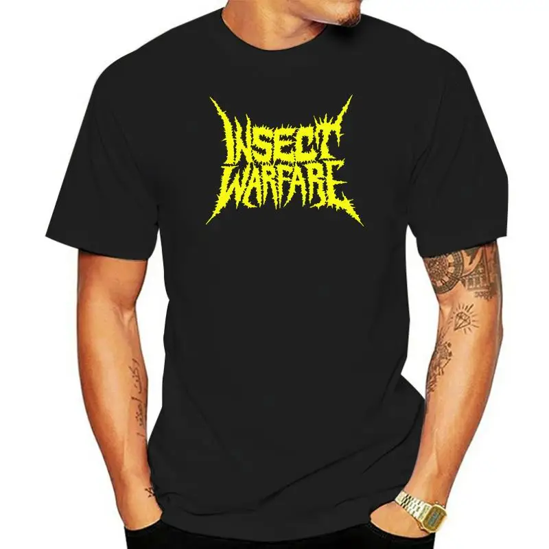 

Insect Warfare 'Yellow Logo' T Shirt Nasum Phobia Napalm Sob New Cool Tee Shirt