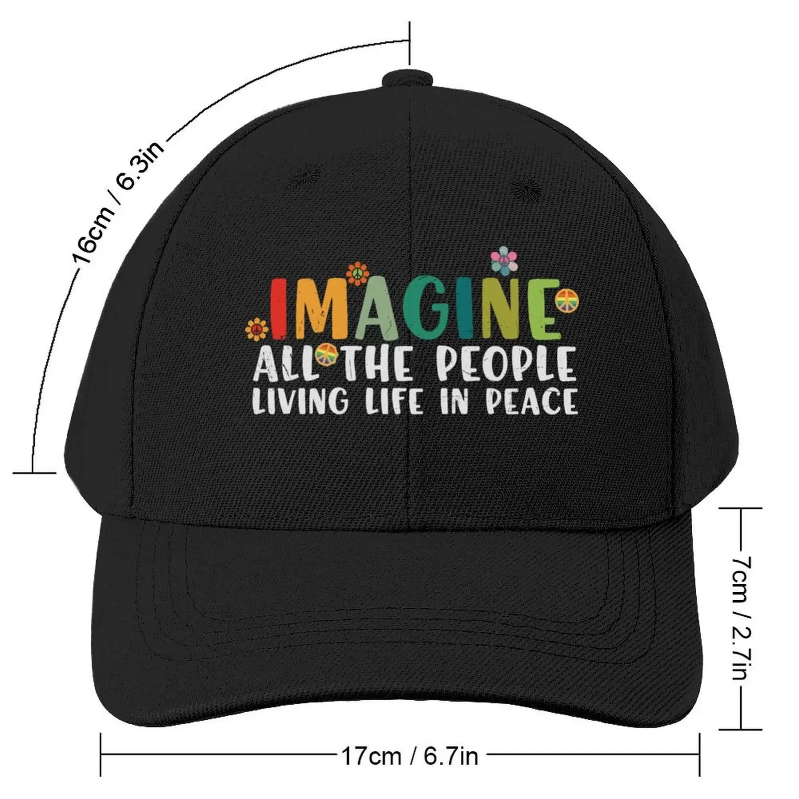 Imagine Baseball Cap Beach tea Hat Golf Horse Hat For Women Men's