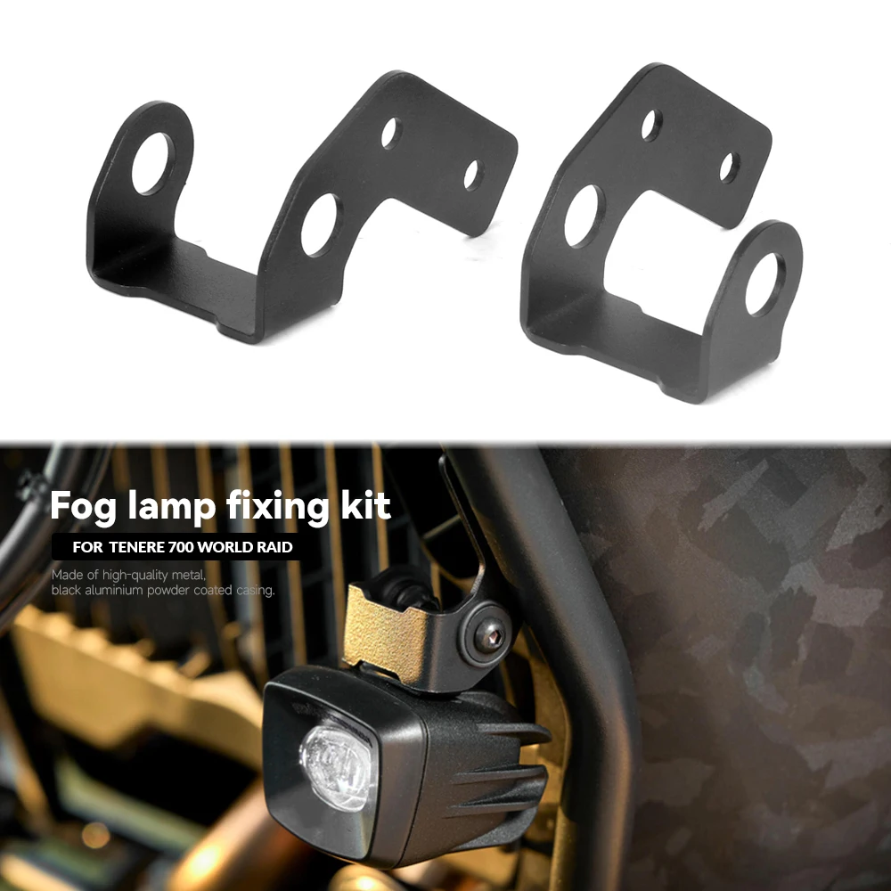 

For Yamaha TENERE Tenere 700 World Raid Motorcycle Bumper Fog Lamp Bracket Tenere700 WORLD RAID Spotlight Lower Support Bracket