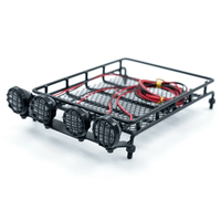 Universal Roof Racks With LED Light for 1/14 1/12 1/10 RC Crawler Car SCX10 CC01 MN D90 D91 D99 MN90 MN99S