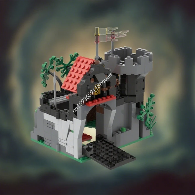 

365 шт. MOC Черный замок Majisto, строительные блоки, рождественский подарок, подходит для начинающих, сделай сам, идеальный подарок для молодых строителей