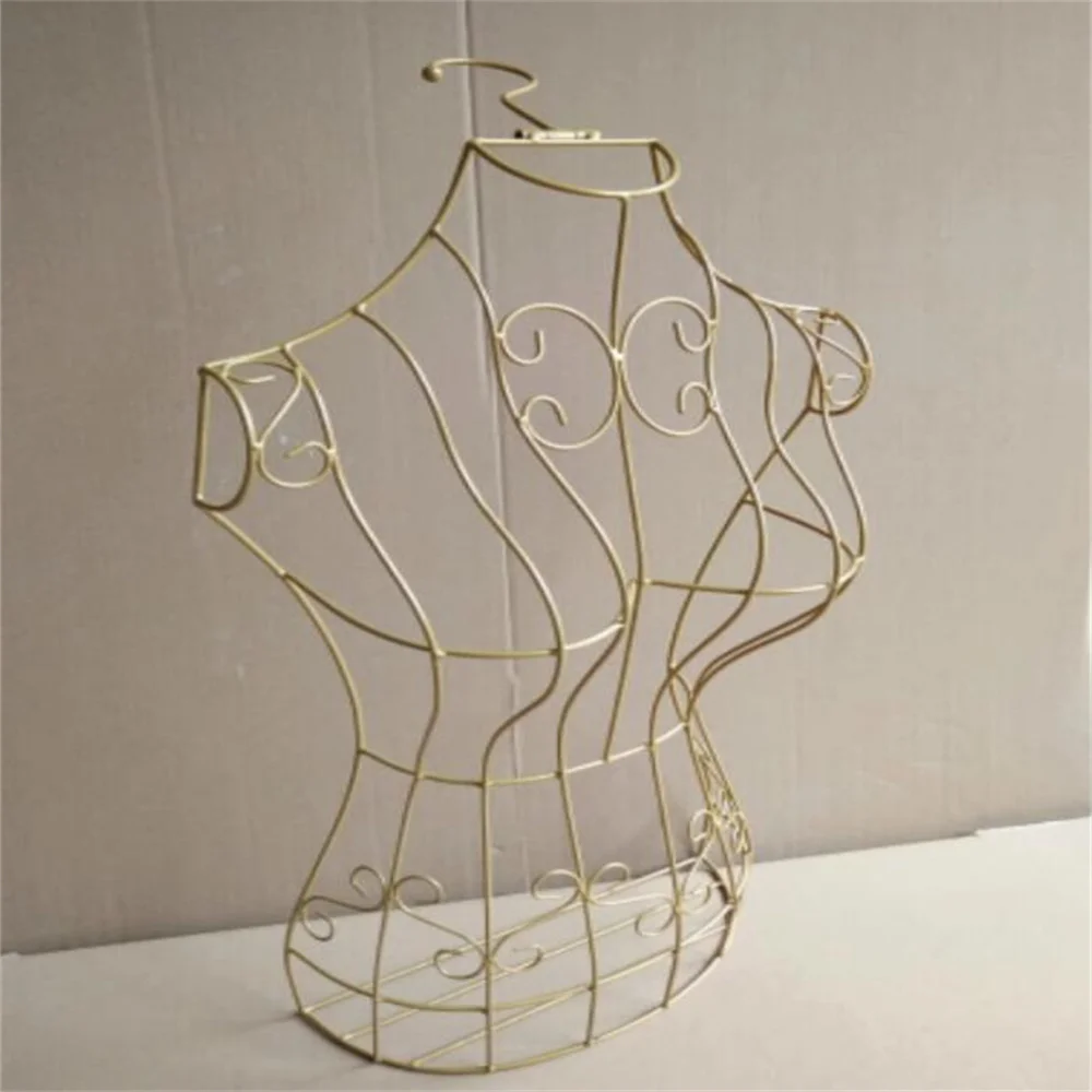 

Female Iron Art Half Body Mannequin, Display Stand, Shooting Props, Wedding Dress Hanging Rack, No Base Display, F016, 2024