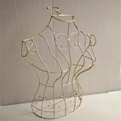 Female Iron Art Half Body Mannequin, Display Stand, Shooting Props, Wedding Dress Hanging Rack, No Base Display, F016, 2024