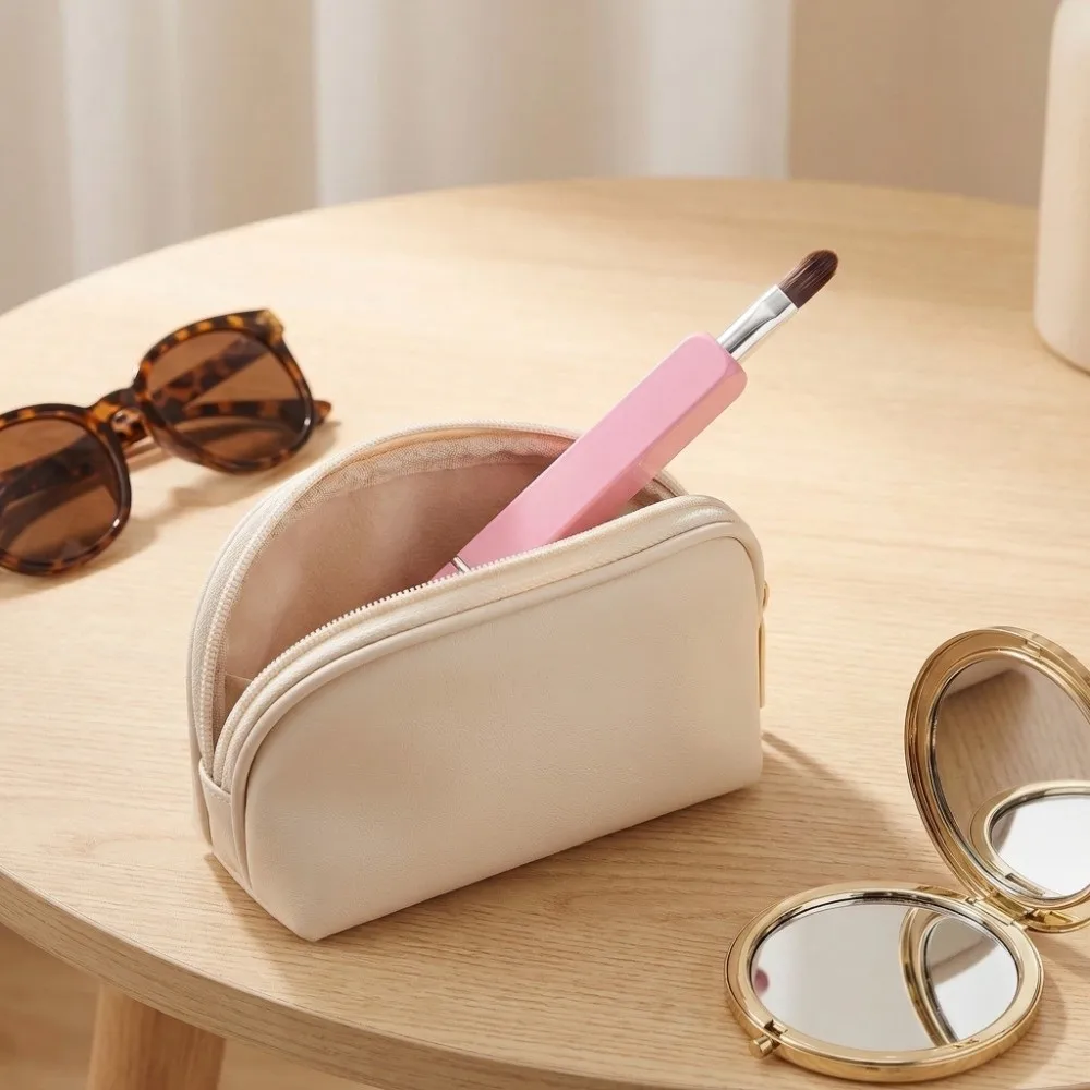 Aluminium Tube Retractable Lip Brush Telescopic Lip Liner Lip Gloss Brush Portable Brow Brush Lipstick Brush Make Up Tools