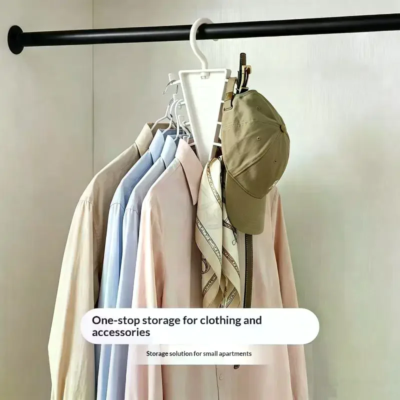 V-Shape Multi Hook Closet Hanger Organizer 12 Hooks Space Saving Wardrobe Clothes Hanger For Storage Efficiency