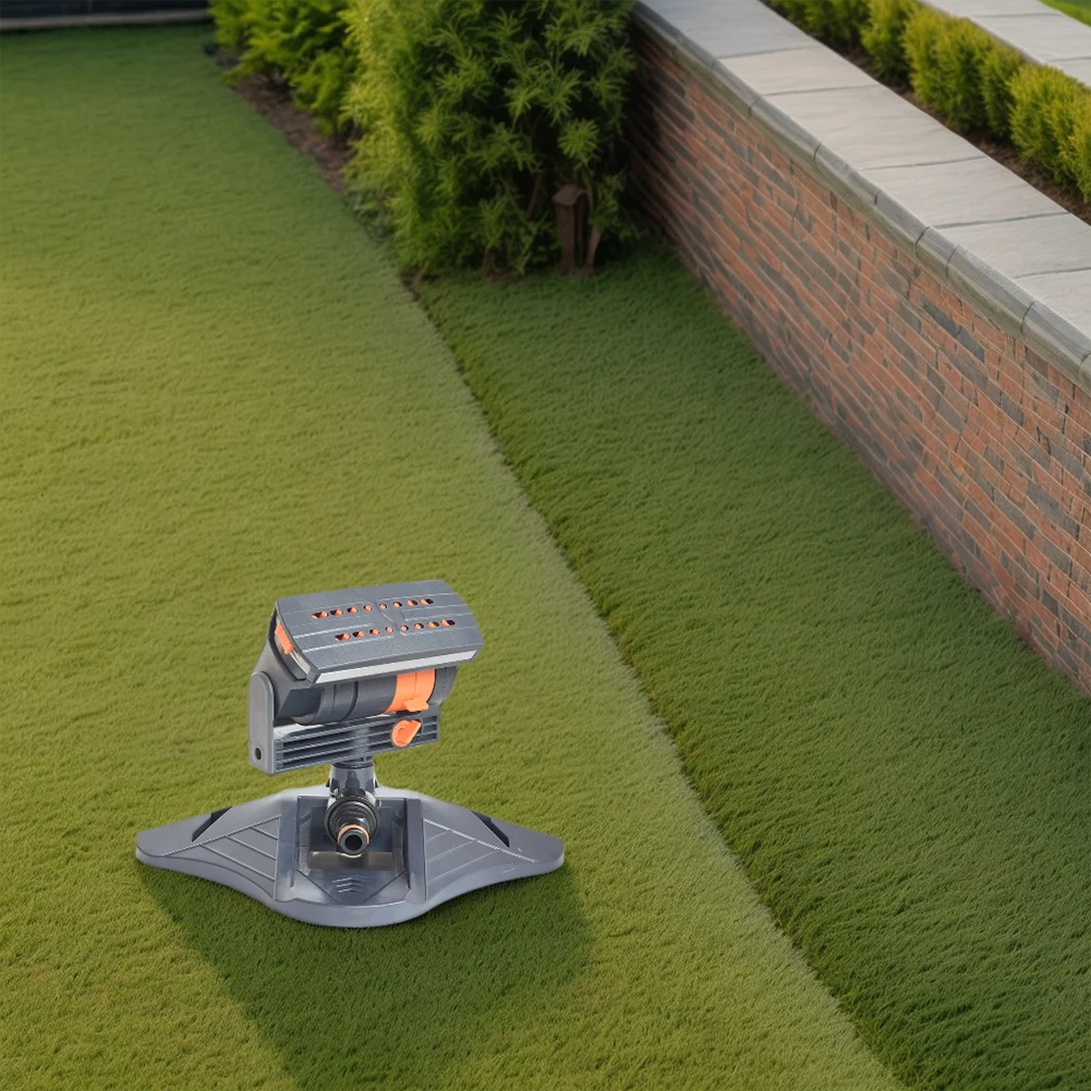 Automatic Garden Sprinkler Adjustable Irrigation Watering System 16 Holes Rotating Lawn Sprinkler for Outdoor Yard Garden