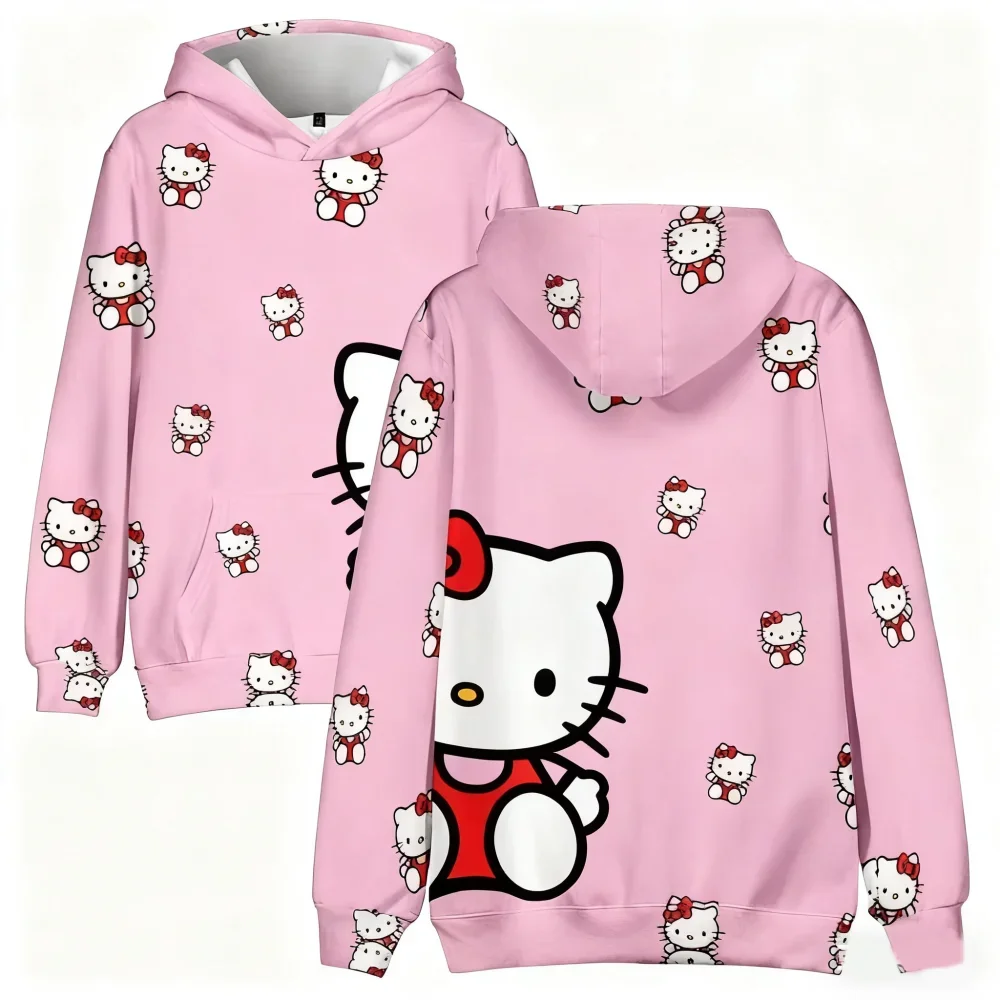 Hello kitty new cute cartoon 3d Sweet printed Autumn Fashion Comfotable hoodie for  Woman Casual Unique Fashion Hoodies