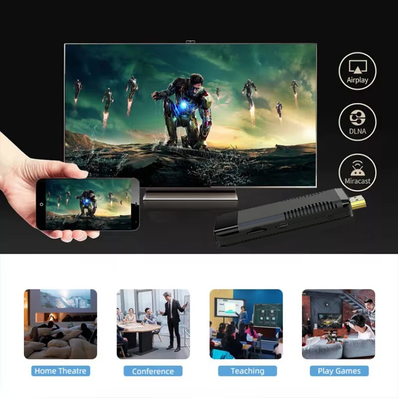 S96 ATV TV Stick Android 10 AllWinner H313 2GB 16GB Odtwarzacz multimedialny 2.4G 5G WiFi Bluetooth 5.0 HD 4k Smart TV Box