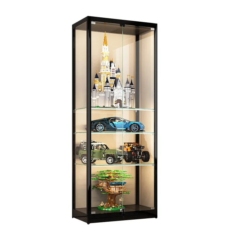 Figure Lego Display Cabinet Household Dust-proof Glass Cabinet Toy Model Display Cabinet Simple Storage