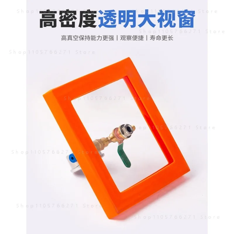 6L Transparent Pyrex Glass Vacuum Defoaming Barrel Epoxy Resin Silicone AB Glue Defoaming Vacuum Chamber Laboratory Tools