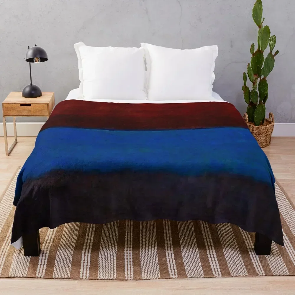 

Mark Rothko | No. 61 (Rust and Blue) Throw Blanket Thermal Plush Blankets