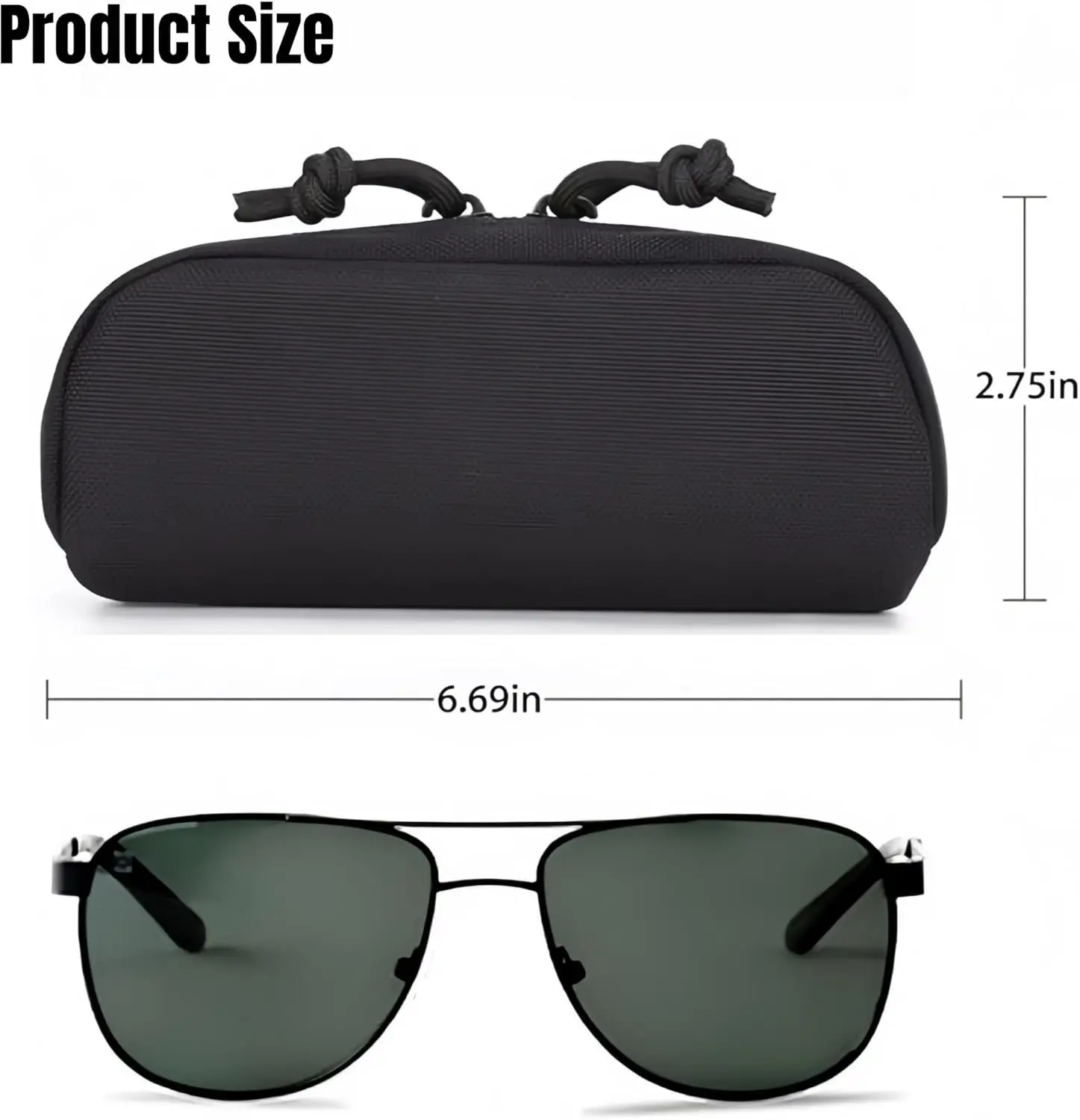 Taktisches MOLLE-Brillenetui, stoßfeste Schutzhülle, tragbares Etui mit Gürtelclip – Detail 5