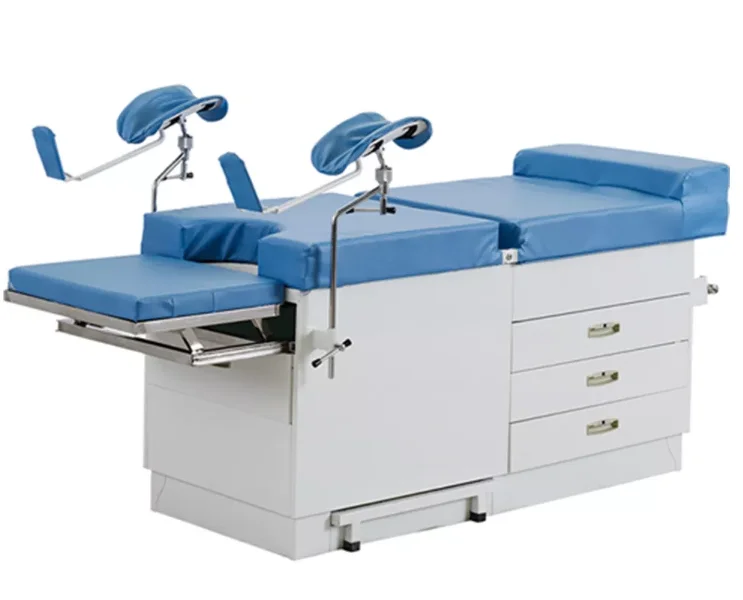 Gynecological Examining Table Popular Gynecology Examination Bed with Drawers in Hospital