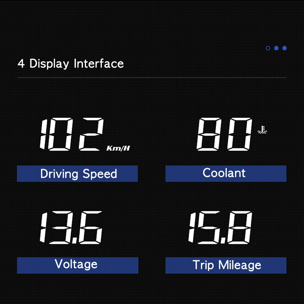 Vjoycar Car Head Up Display HUD Gauge Auto Display with Sunshine Hood Phone No. Plate Windshield Projector RPM PK A100 A900