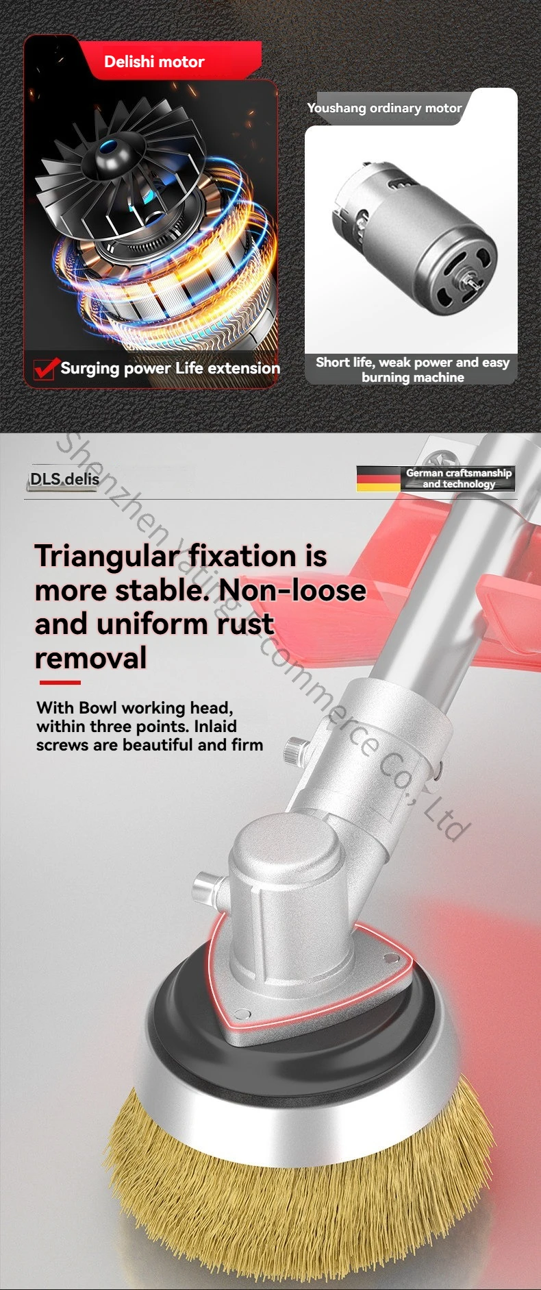 Electric Polisher Rust Removal Machine Polishing Machine Artifact Color Steel Wire Brush Refurbishment Iron Steel Polishing