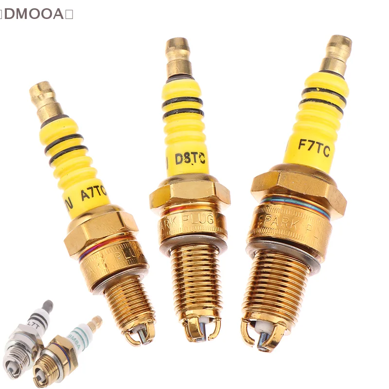 A7TC D8TC F7TC 3-pole Spark Plug For GY6 CG 50 70 110 125 150CC Motorcycle ATV Scooter Dirt Bike BM6A 2-stroke Spark Plug