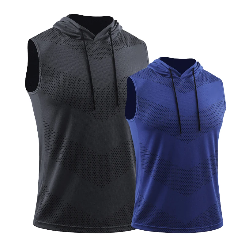 

Men Sleeveless Tops Mesh Air Design Vest Running Shirts Breathable Sweat Absorption Hoodies Outdoor Indoor Basketball Sweatshirt