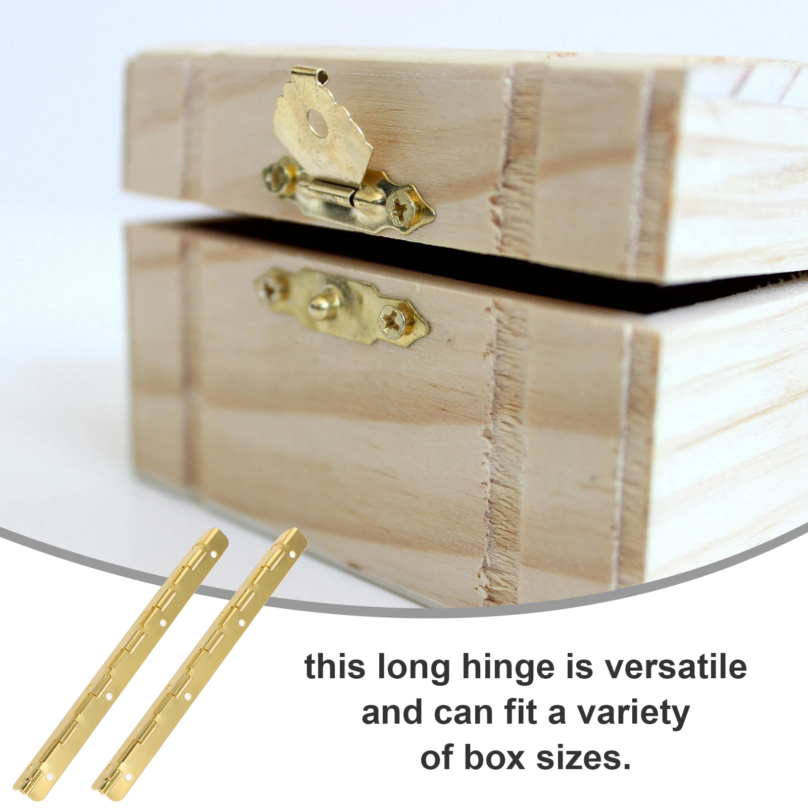 

2pcs Piano Iron For Wooden Jewelry Case Heavy Duty Decorative Vintage Metal For Wooden Box Box Hinges Metal Hinges