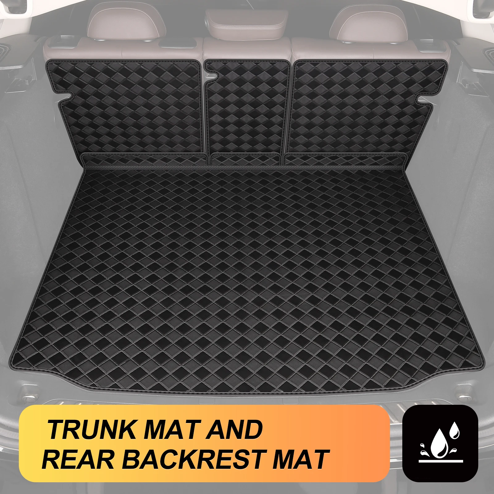 سيارة الطابق حمولة حقيبة السيارة حصيرة ل 2011 2017 BMW X3 بطانة مقاومة للماء مكافحة ارتداء المضادة للذرة #2