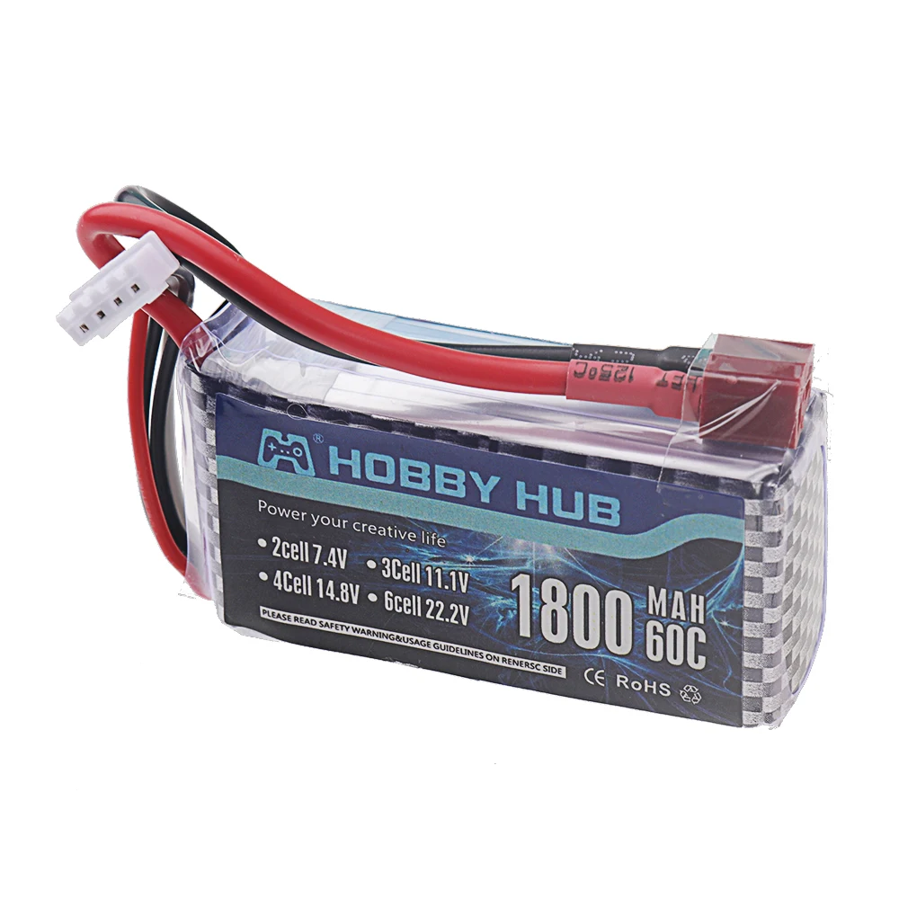 3S Lipo Battery 11.1V 1800MAH 60C Power Battery RC Car For FPV RC Drones Boats Remote Control Toys Rechargeable 11.1V Bateria