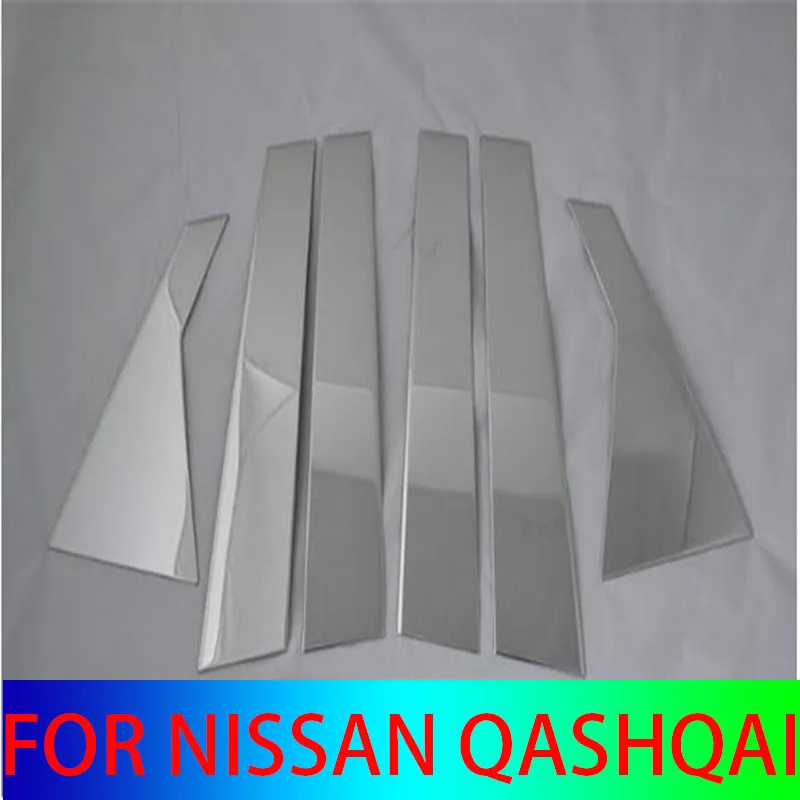 WINDOW CHROME PILLAR POST COVER TRIM MOLDING GARNISH ACCENT STYLING ACCESSORIES FOR NISSAN QASHQAI J10 2008-2015