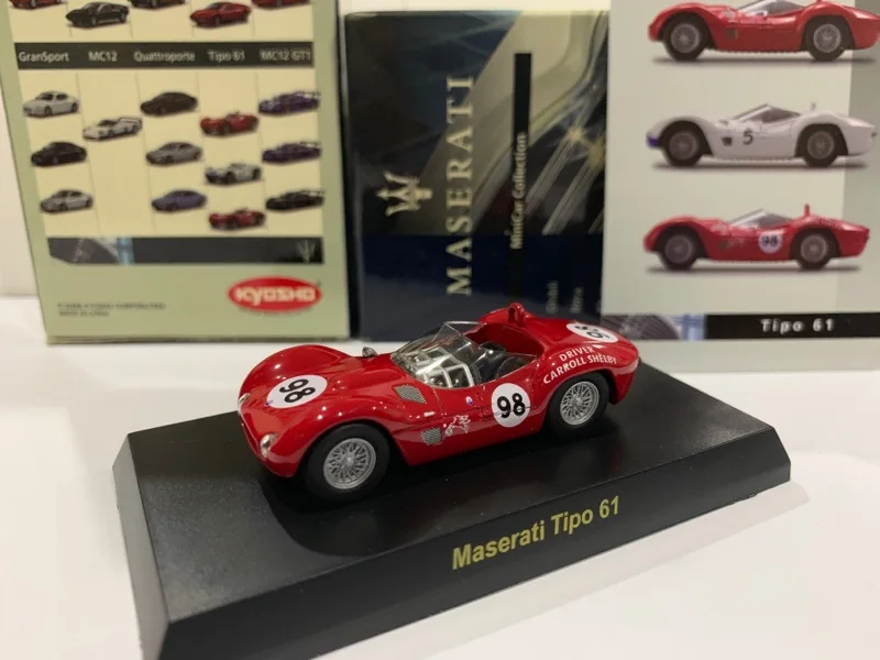 1/64 KYOSHO Maserati Birdcage Tipo 61  LM F1 RACING #98 Collection of die-cast alloy car decoration model toys