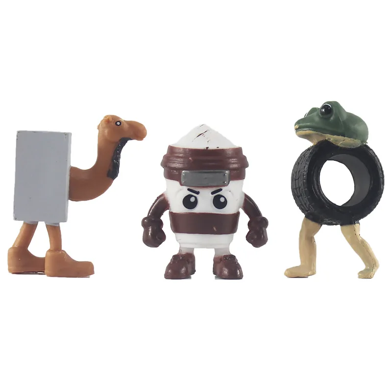 

24Pcs Italian Brainrot Anime Action Figure Set Tung Tung Sahur Tralalero Tralala Bombardino Crocodilo Figures Model Toy Gifts