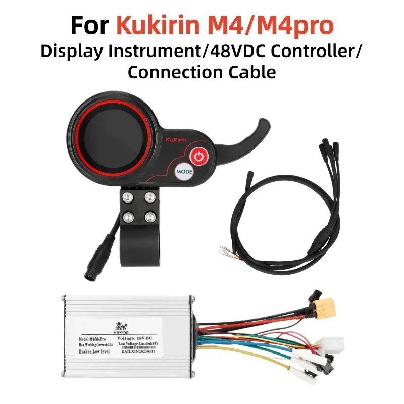 

Original 48V21A Displau Screen with Controller and Connecting Cable for KUGOO Kukirin M4 M4 Pro Electric Scooter Controller Sets