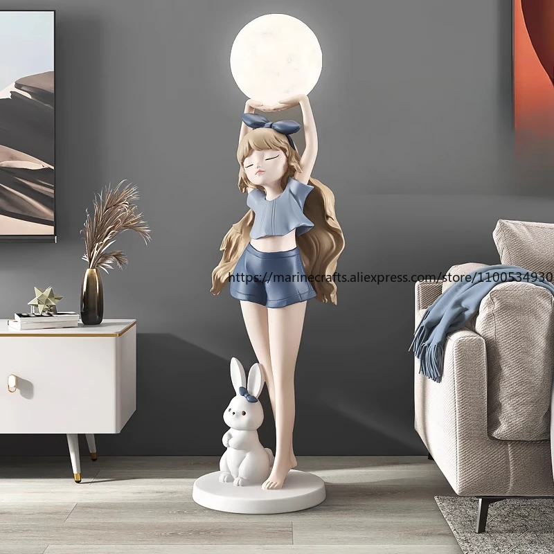 

Large Girl Living Room Floor Home Soft Decoration Sofa TV Cabinet Decor