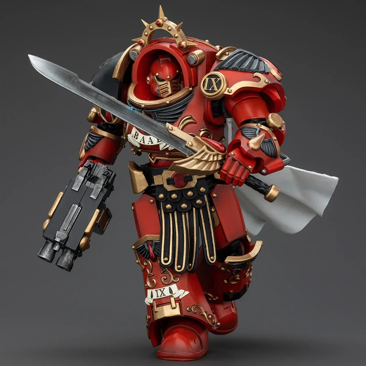 HiPlay JOYTOY Warhammer The Horus Heresy 1/18 Blood Angels Legion Praetor in Tartaros Terminator Armor JT00386 عمل الشكل