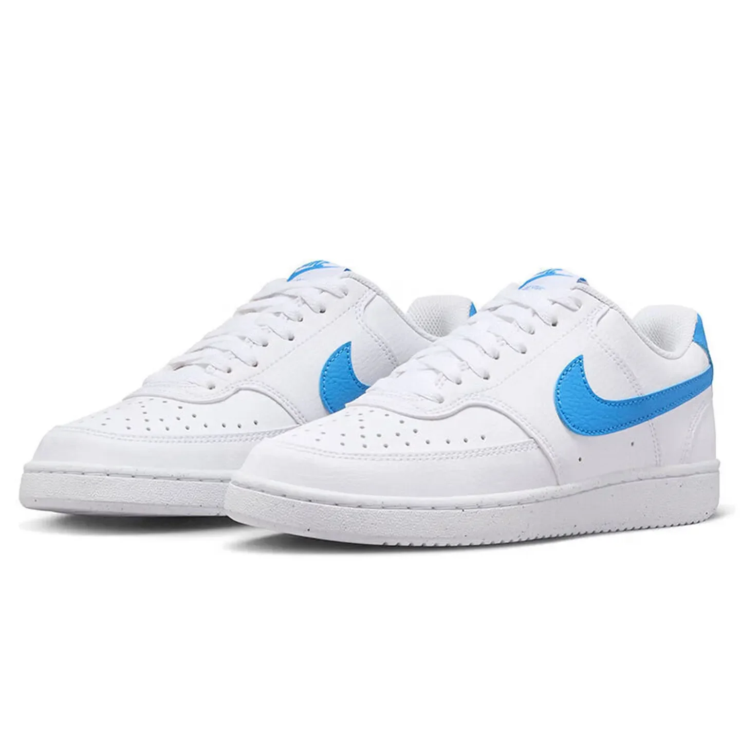 Nike Court Vision 1 Low Next Nature Comfortable, versatile, and durable Low-top court shoe Women's White/Blue DH3158-107
