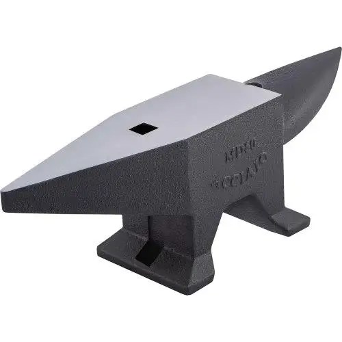 132lbs Cast Iron Anvil with Large Base - Durable Blacksmith Tool for bending & Shaping | Heavy-Duty Single Horn Design