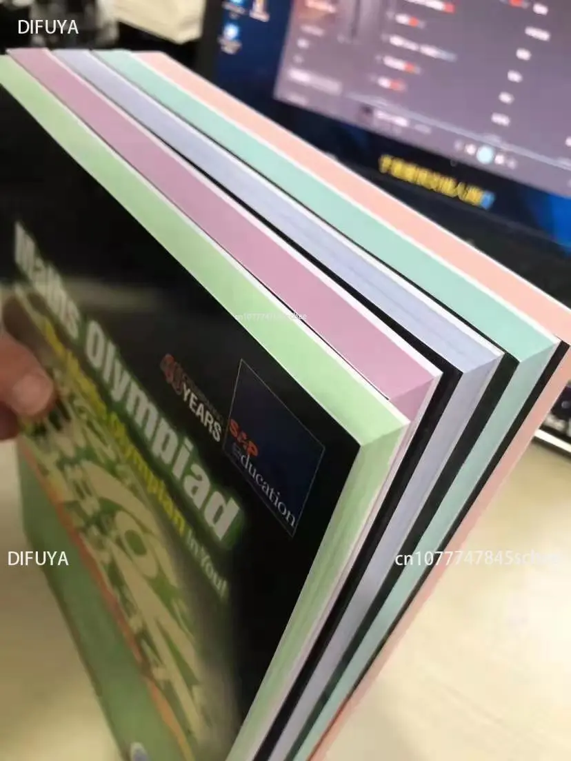 5 Książek/Zestaw Olimpiada Matematyczna SAP Klasa 1-6 Ćwiczenia Treningowe Myślenia Matematycznego Zeszyt Ćwiczeń Angielski Podręcznik Matematyczny Angielski