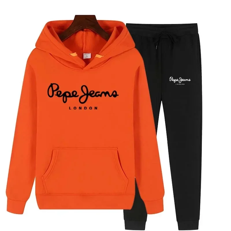 Tweedelige Sportsportkleding Voor Dames, Hoodie En Broek, Tweedelige Herfstfitness-Set Voor Dames