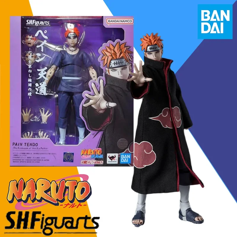 In Stock Bandai Original S.H.Figuarts SHF Naruto PAIN TENDO The Rinnegon of the Six Patks Edition Anime Action Figure Toy Gift