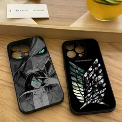 Anime comics Attack on the giant Phone Case for 15 Pro Max iphone 14 Pro Max 12 13 Mini 11 Xr X Xs 8 7 Plus Silicone Back Cover