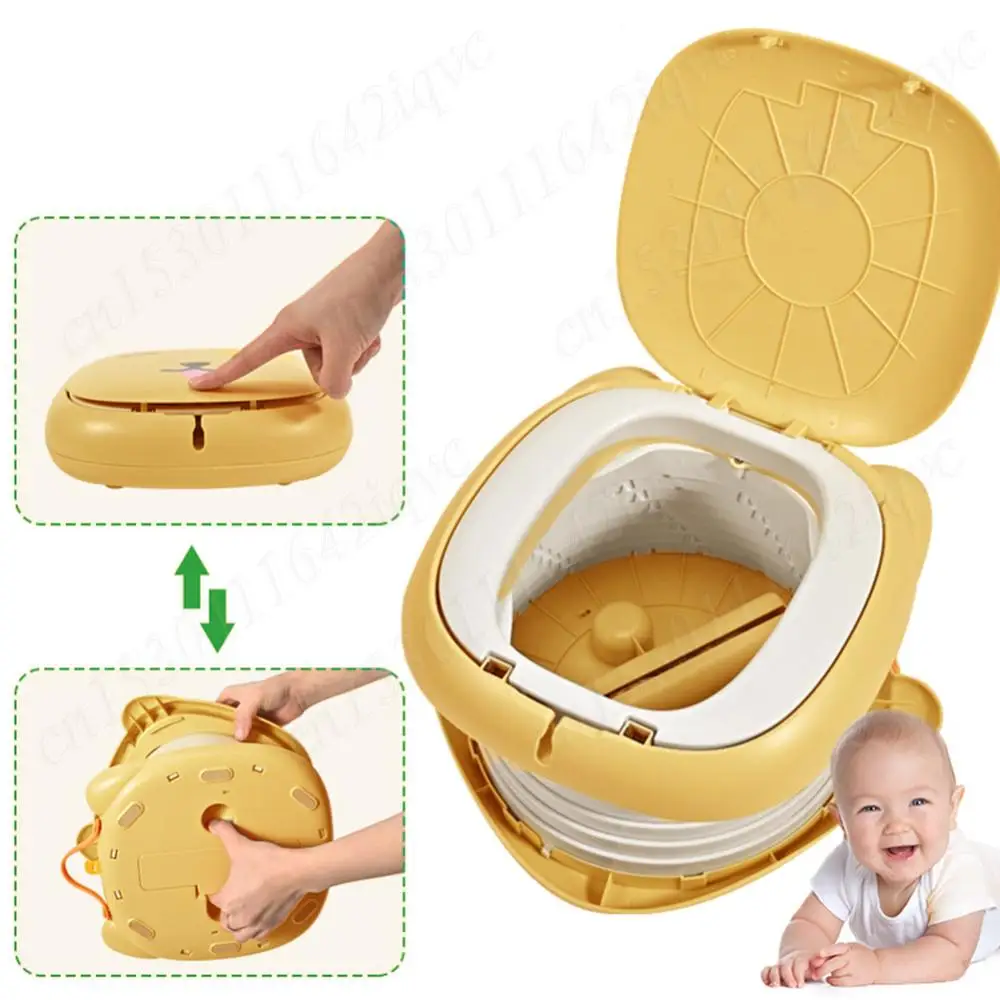 

Children's Potty Portable Baby Boy WC Toilet Training Seat Household Squatting Clamshell Small Bucket Urinal Outdoor Travel Pots