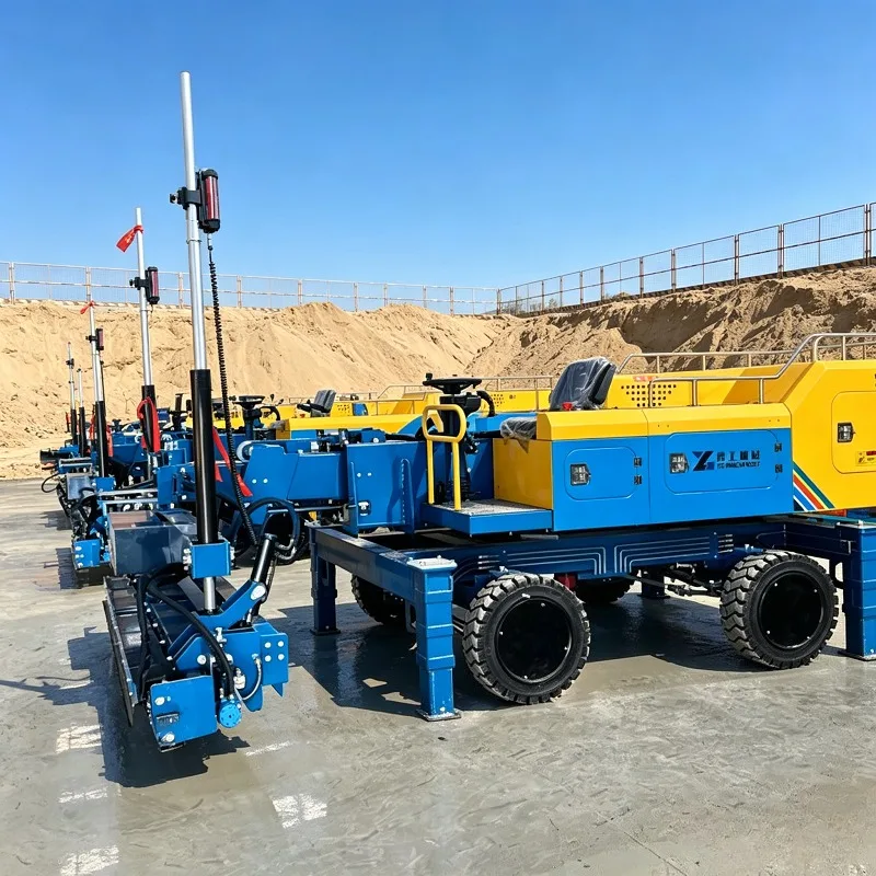 Professional Automatic Concrete Laser Screed Machine For Large Area Floor Leveling With High Precision Laser System Customized