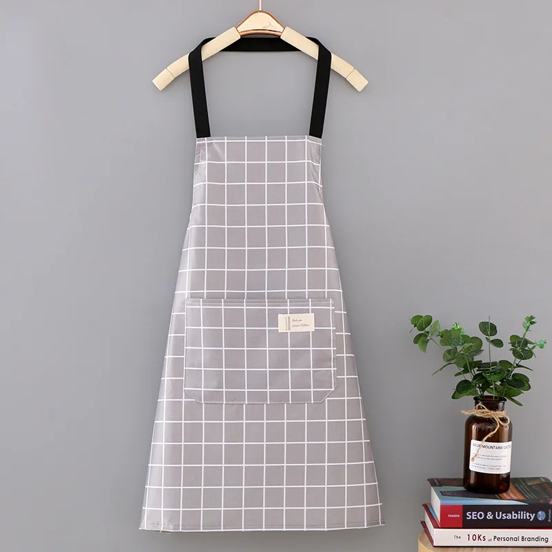 Waterproof And Oilproof Home Women Kitchen Aprons Mens Adult Chef Aprons Baking Accessories