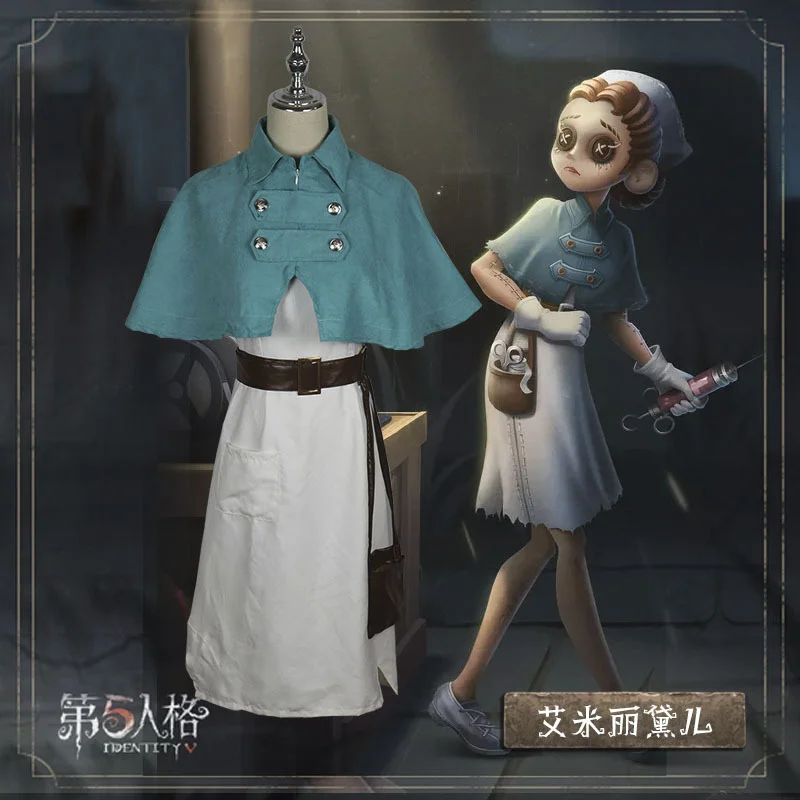 

Game Identity V Cosplay Costume Doctor Nurse Emily Dale Fifth Personality Costume Girl Dotor Dress Halloween Cosplay Women Dress