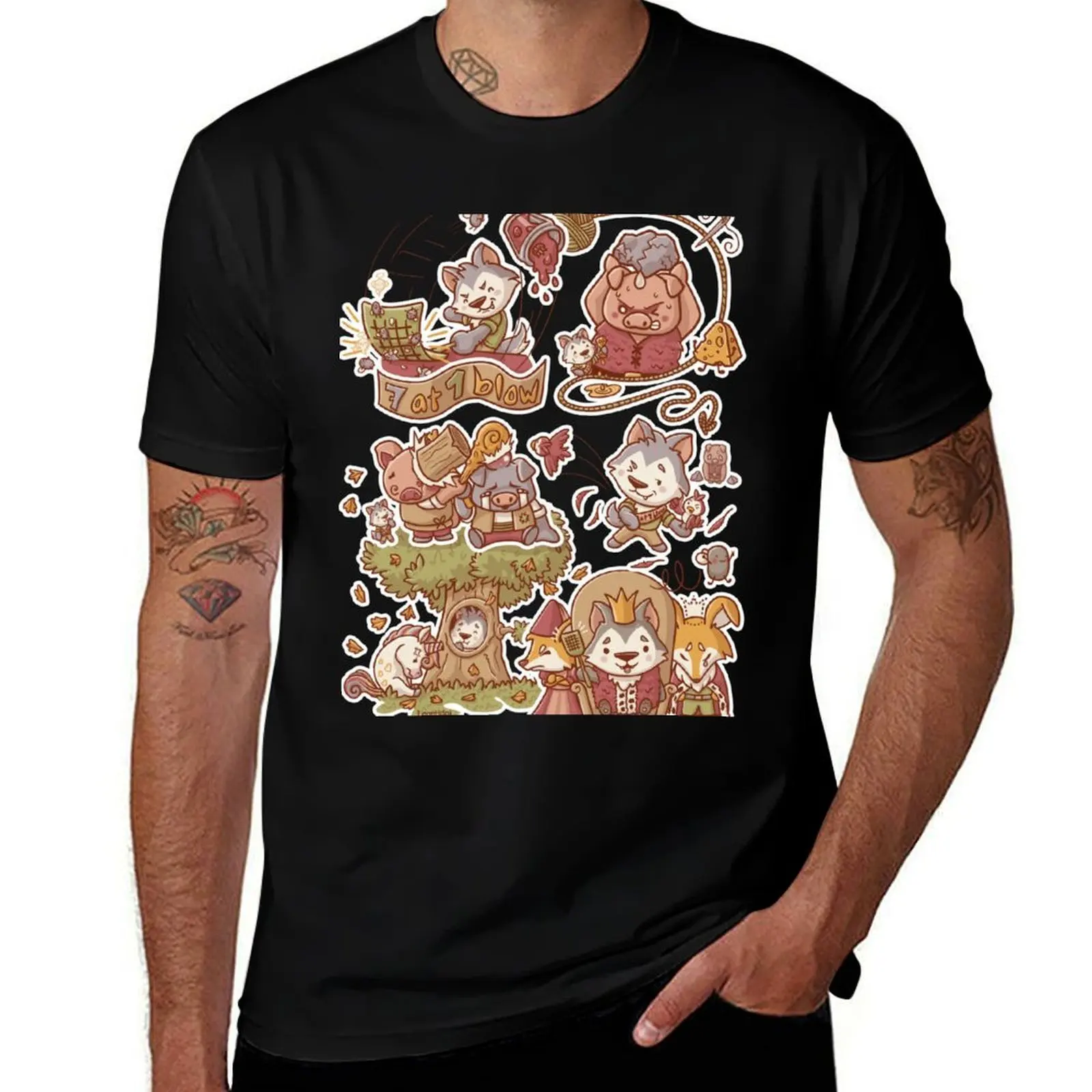 

The Brave Little Tailor (Ochre Pastel) T-Shirt Fashion Casual Short Sleeve Top