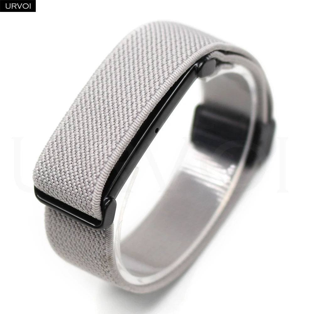 URVOI Elastic Nylon Wristband for Google Fitbit Air  Flexible Fit Loop Strap Metal Case Magnetic Buckle Comfortable