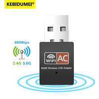 600mbps 2.4GHz+5GHz Dual Band USB Wifi Adapter Wireless Network Card Wireless USB WiFi Adapter wifi Dongle PC Network Card